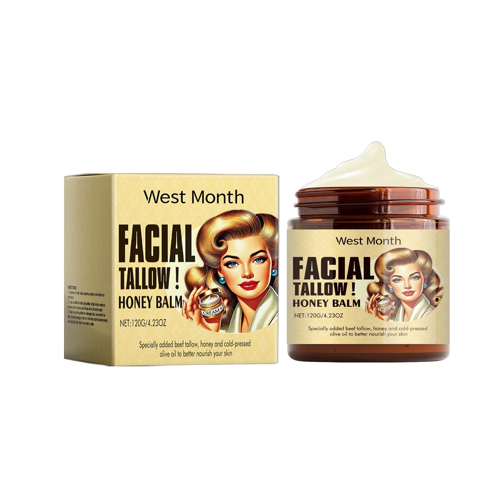 Honey-Tallow Facial Balm